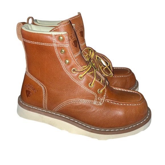 Herman Survivors Oakridge Leather Steel Toe Work Boots - Picture 11 of 14